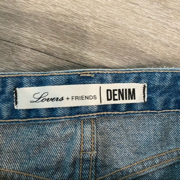 Lovers & Friends distressed denim skirt - Picture 6 of 10